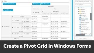 How to Create a Pivot Grid in Windows Forms [upl. by Nosnej25]