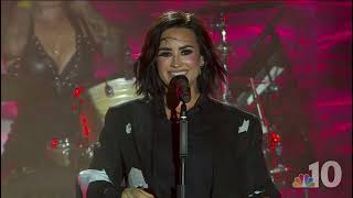 Demi Lovato  Give Your Heart A Break Rock Version Live at WAWA Welcome America Festival 2023 [upl. by Noyahs]