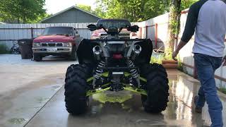 polaris scrambler 1000 RJWC exhaust no tune [upl. by Miett917]