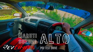 2007 MARUTI ALTO LX  ASMR  796CC 47BHP  POV TEST Drive 90  RevLimits [upl. by Aisirtap]