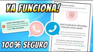 ✅ Como SOLUCIONAR Baneo de Whatsapp Estilo Iphone y Plus  Necesitas la Aplicación oficial 🤗 📱 [upl. by Annahvas]