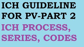 ICH Guidelines for Pharmacovigilance  Part 2  Organization and objectives of ICH  Series amp Codes [upl. by Lutim307]