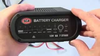 SCA Automatic Car Battery Charger Review 12V 6A [upl. by Barden259]