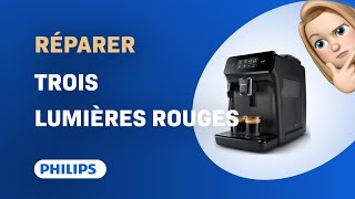 Comment réparer Trois Lumières Rouges sur Philips Series 1200 EP1220 [upl. by Culbertson]