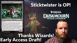 Sticktwister 🌪️ is the best card in the format Duskmourn Early Access Thanks Wizards MTG Arena [upl. by Means]