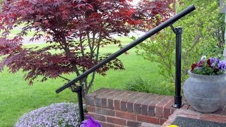 How to Install an Outdoor Handrail On Your Front Porch [upl. by Ydoj42]