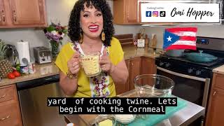 🔥 Cómo hacer GUANIMES de COCO con BACALAO GUISAO En Hoja ✅Receta Puertorriqueña  Cookingconommi [upl. by Milt]