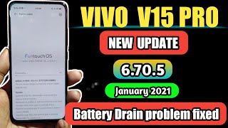 Vivo V15 pro New Software Update January 2021 Battery Drain Problem Fixed [upl. by Nivrad]