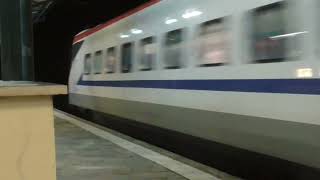 Proastiakos train at Leptokarya station and 2x ΕΤR 470 at Litochoro station [upl. by Salohci]