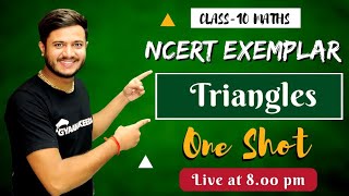 Ch6 Triangle NCERT Exemplar Problems Class 10 Maths Complete Solutions GYAANI KEEDA Class 10 [upl. by Eseilenna]