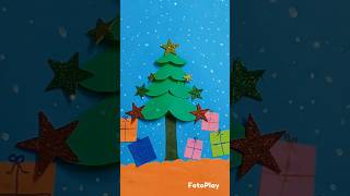 Diy Christmas tree🎄 merry Christmas ☃️jingalbells santaclaus paper craft  decore art [upl. by Aseena]