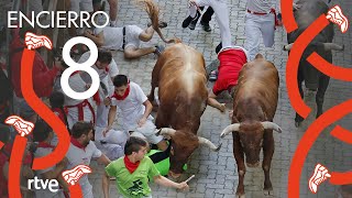 ÚLTIMO ENCIERRO de San Fermín 2022  Miura [upl. by Polish]