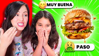 HAMBURGUESA SI O NO 🤔 TIER LIST de COMIDA RÁPIDA 😅 Sandra Cires Play ft Mia [upl. by Adim]