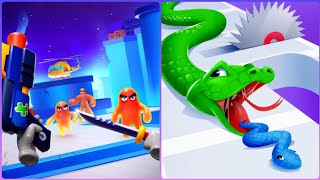 Best gaming Snake Run 3D vs Blob Shooter 3D😍🌹🌹😍New Max Update Gameplay HTT23 [upl. by Athalia879]