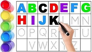 Collection of uppercase amp lowercase alphabet dotted lines ABCD alphabet writing alphabet song A Z [upl. by Powel55]