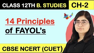 FAYOLs 14 PRINCIPLES OF MANAGEMENT  Class 12  Business Studies  Principles of Management [upl. by Yanahs]