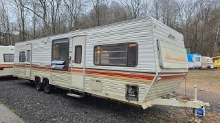 FOR SALE  1986 Aljo Nomad 37 Foot Camper  1950 [upl. by Greabe]