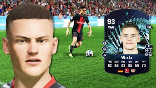 93 BUNDESLIGA TOTS EVOLUTION WIRTZ PLAYER REVIEW IN EA FC 24 [upl. by Kory445]