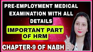 Preemployment medical screening॥NABH video॥Test required in NABH hosp॥Hospital Preemployment test [upl. by Om]