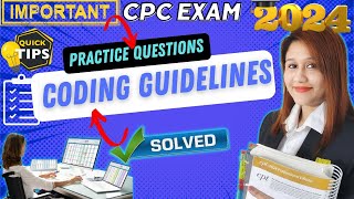 MustKnow Coding Guidelines for CPC Exam Preparation [upl. by Aeynod]