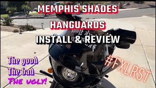 Harley Davidson Lowrider ST Memphis Shades Hand Guards install and review [upl. by Riggall]