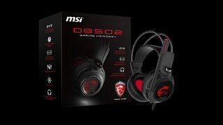 MSI DS502 Gaming Headset Review  2020  Enhanced Virtual 71 Surround  Budget Gaming Headset 2020 [upl. by Airretal]