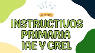 INSTRUCTIVOS DE EDUCACIÓN PRIMARIA 2023 2024 [upl. by Iadrahs796]