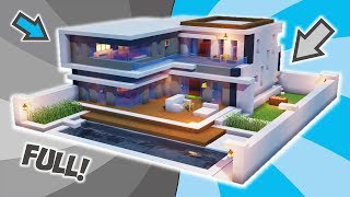 Cara Membuat Rumah Modern Perumahan Besar  Interior   Minecraft Modern Pt10 [upl. by Alvina575]