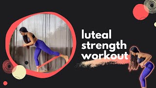 early luteal phase bodyweight workout with equipment [upl. by Lowery]