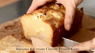 Banana and Cream Cheese Pound Cake [upl. by Annabal]