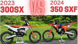 KTM 350SXF vs KTM 300SX [upl. by How674]