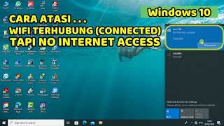 CARA ATASI WIFI TERHUBUNG CONNECTED TAPI NO INTERNET ACCESS [upl. by Melisenda]