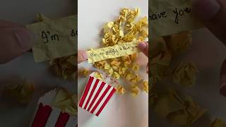 DIY Cute Gift Idea Using Paper 🍿 papercrafts giftideas shorts coloring [upl. by Esiocnarf]