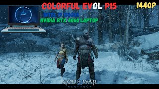 Colorful Evol P15  Gameplay Test On God Of War  Ragnarok  Intel i7 13620h  RTX 4060 [upl. by Lachus]