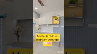 Master and children bedroom latest wardrobe design shorts wardrobeideas interior home [upl. by Roxane]