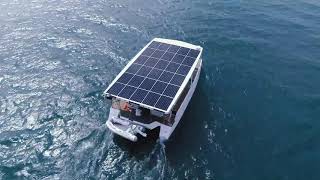 quotSolar Eclipsequot 100 Solar Yacht goes out to the open sea [upl. by Nido204]