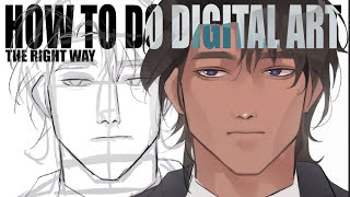 HOW TO DO DIGITAL ART  THE BEST WAY [upl. by Eniamret]