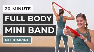 20Minute Full Body Resistance Band Workout No Jumping [upl. by Ahsiyk625]