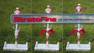 No Fins vs Fins Comparison  Terminate the Tumble w StratoFins [upl. by Odirfliw30]