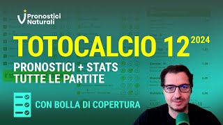 Totocalcio 12 Tutti i Pronostici  Bolla Copertura con Jackpot IL13 da 105000 euro [upl. by Rudie]