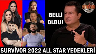 SURVİVOR 2022 ALL STAR YEDEKLERİ BELLİ OLDU EFSANE İSİMLER [upl. by Catton700]