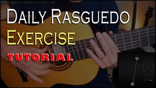 How to develop Rasguedo  Daily Rasguedo exercise  Right hand strength [upl. by Miharbi642]