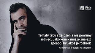 Abelard Giza w Trójce o tematach TABU w standupie [upl. by Werdn]