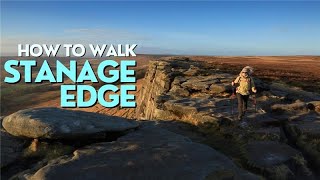 Hiking route guide Stanage Edge Peak District [upl. by Yffub]