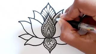 Mandala Art  Mandala for beginners  Step by step [upl. by Girovard]