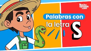 🐍❗Palabras con la LETRA S  La s de sapo 🐸  LECTURA INFANTIL [upl. by Ingles223]