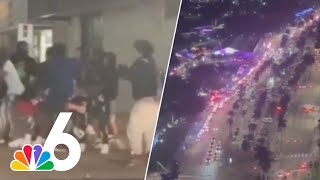 Miami police respond to ALIEN theory after fight at Bayside mall [upl. by Laud577]