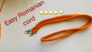 How to crochet Romanian cord easy crochet cordDiy [upl. by Ttcos]