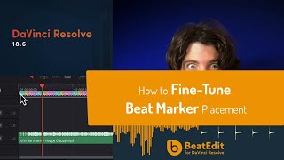 BeatEdit for DaVinci Resolve How to FineTune Beat Marker Placement [upl. by Kobi]