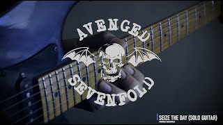 Seize The day  Avenged Sevenfold Guitar Cover Solo  Backing Track [upl. by Koressa]